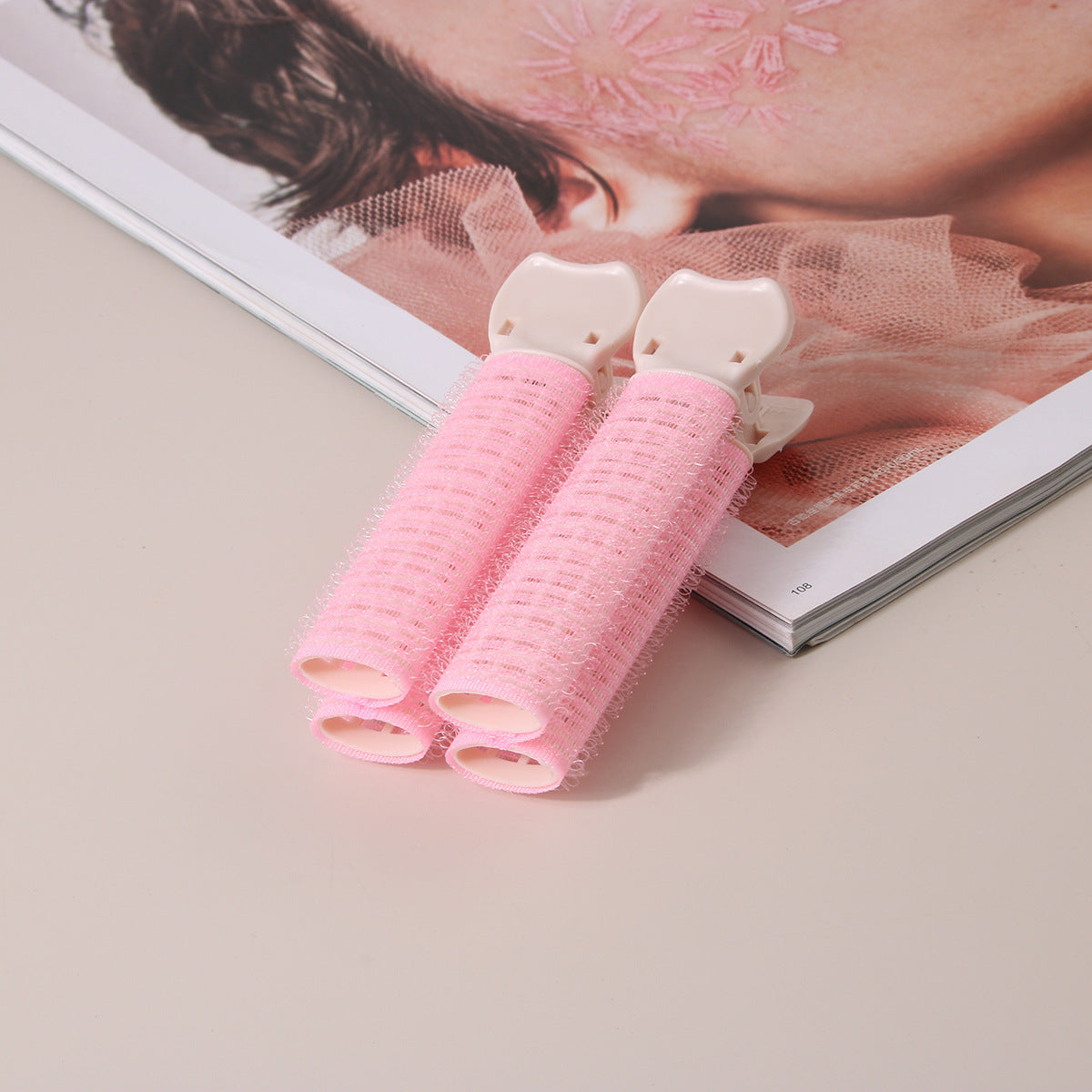 4-Piece Resin Hair Roller Clip