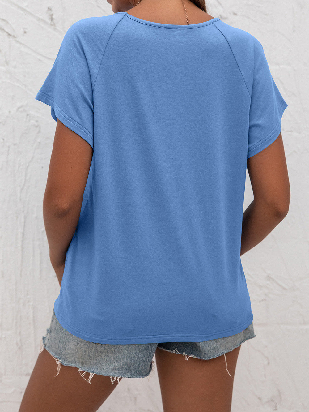 Cutout Round Neck T-Shirt