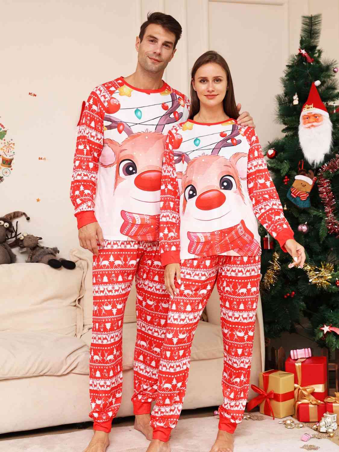 Matching Women's Rudolph Pajama Set