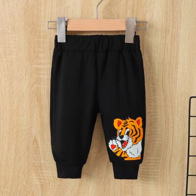 Boys Tiger Long Sleeve Hoodie and Sweat Pants Set