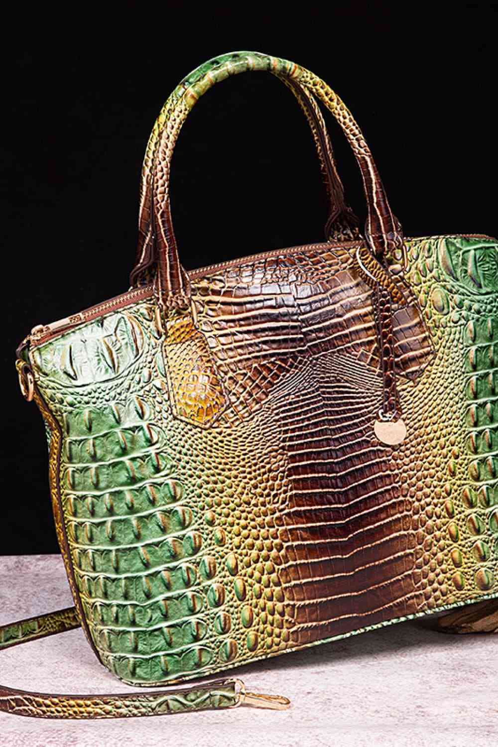 Gradient Croc-Style Handbag (14 Variants)