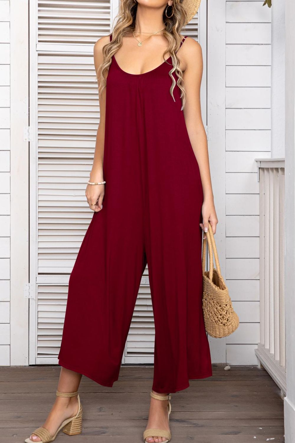 Free Flowing Spaghetti Strap Jumpsuit (6 Variants)