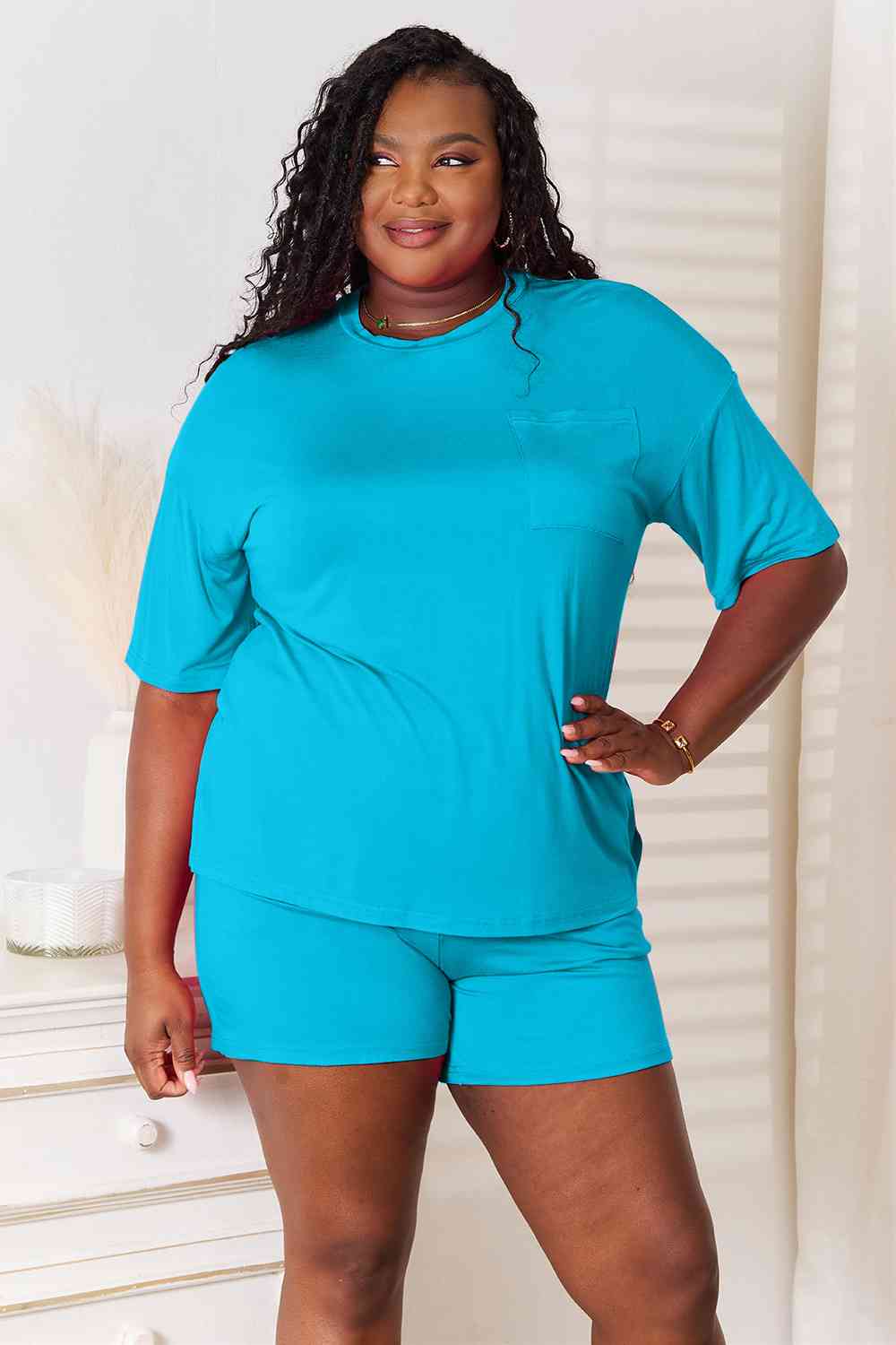 Soft Rayon Top & Shorts Set (Regular/Full Sizes) (5 Variants)