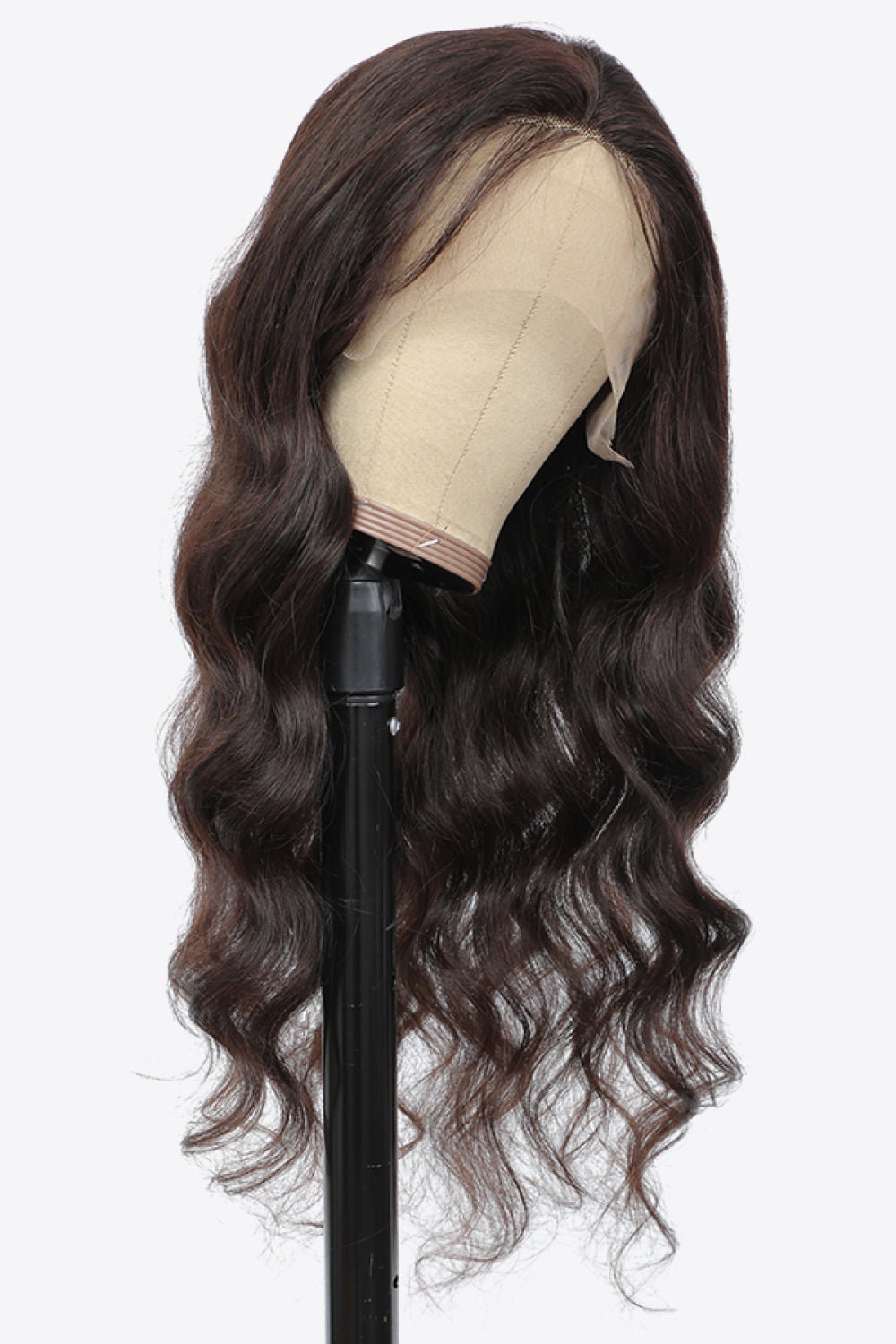 20" Dark Brown Lace Front Body Wave Human Hair Wig