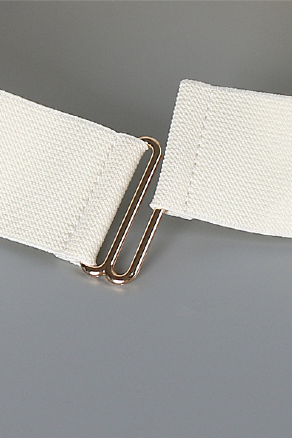 PU Leather Wide Elastic Belt