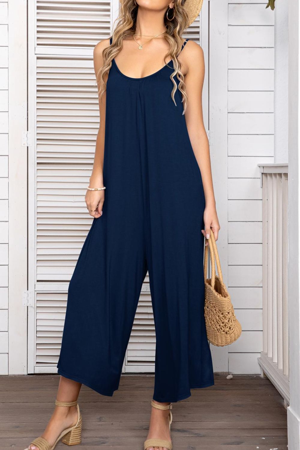 Free Flowing Spaghetti Strap Jumpsuit (6 Variants)