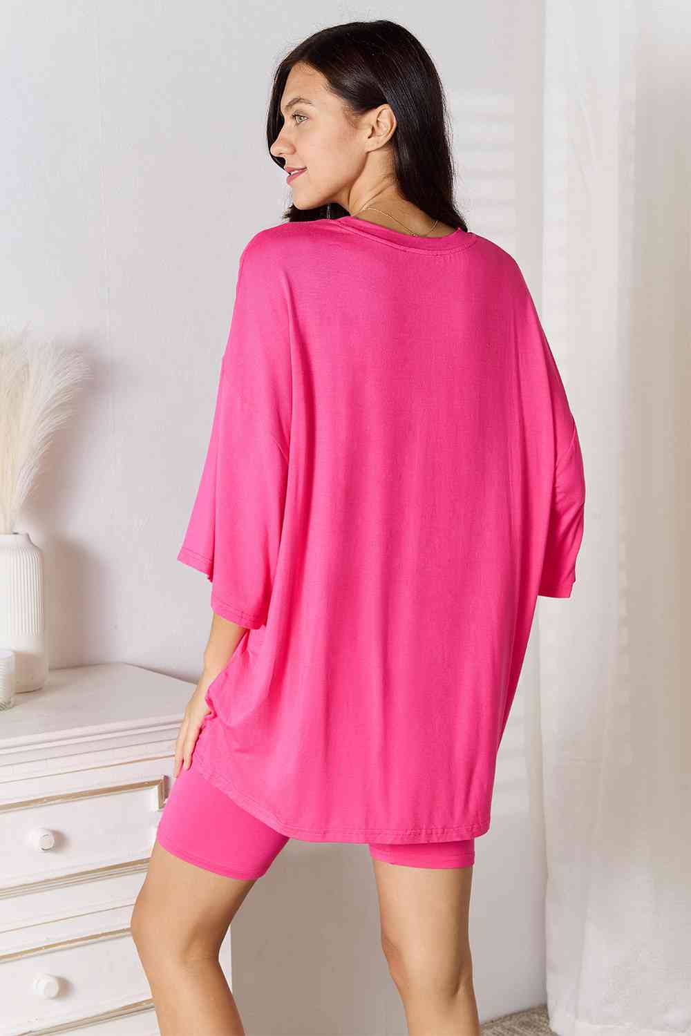 Soft Rayon 3/4 Sleeve Top & Shorts Set (Regular/Full Sizes) (9 Variants)