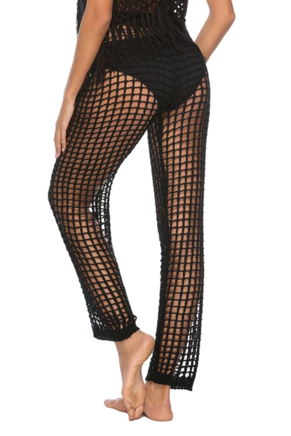 Cutout High Waist Swim Pants (3 Variants)