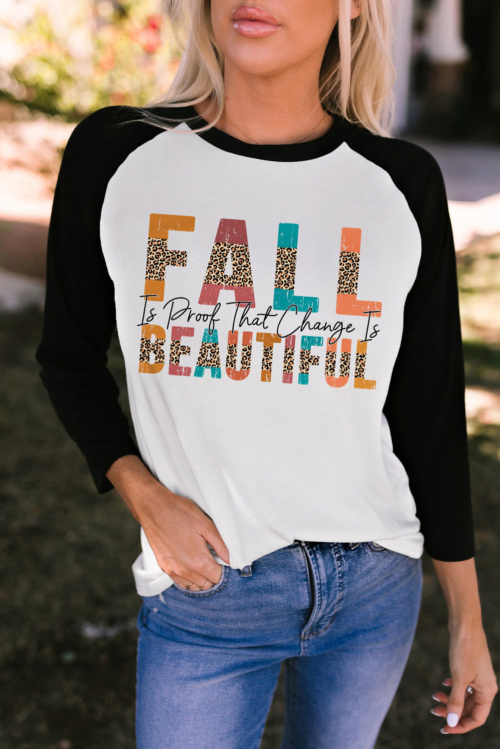 Round Neck Long Sleeve FALL IS PROOF...Graphic Tee