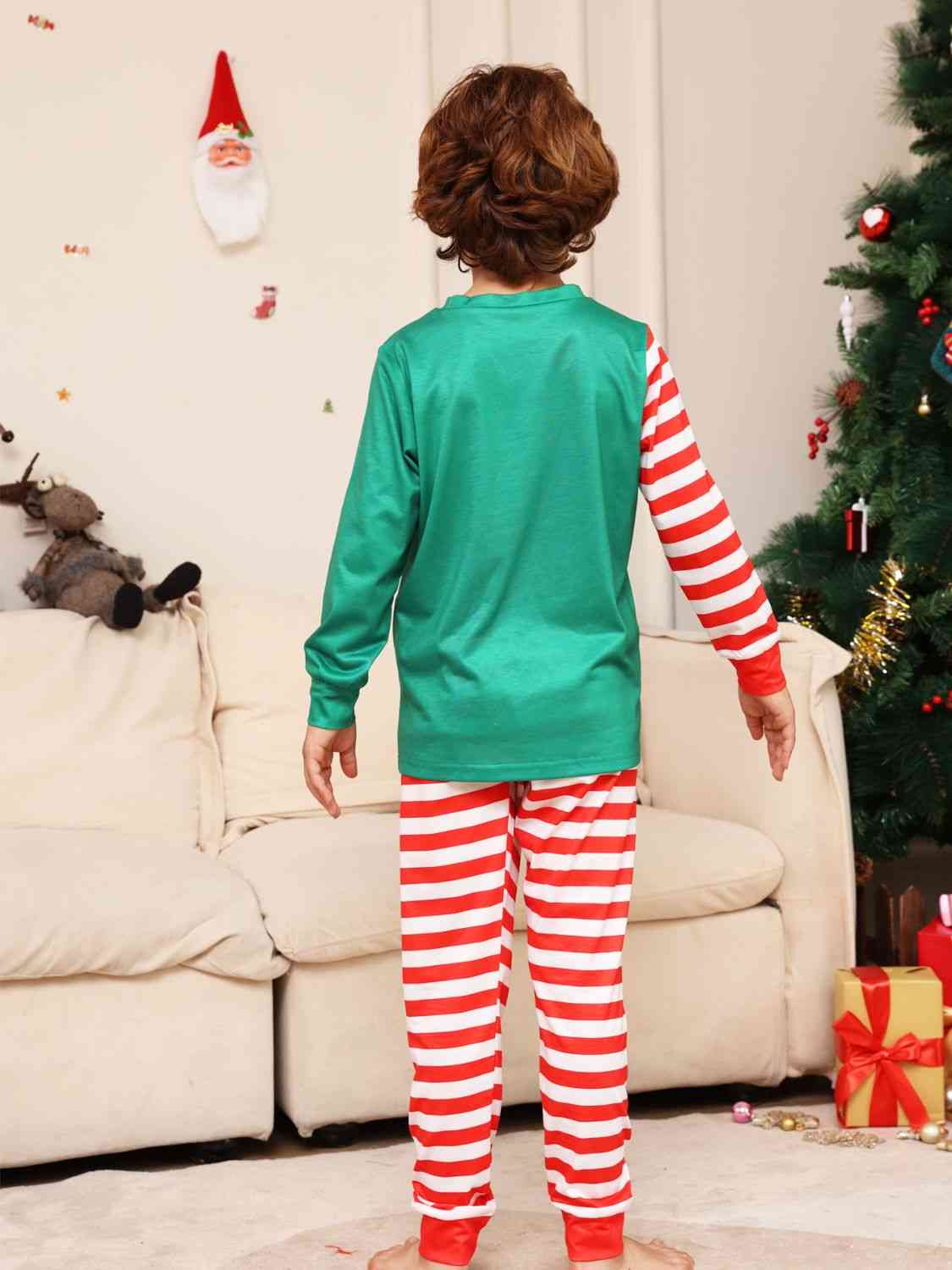 Matching Kids 2T-14 Candy Cane Pajama Set