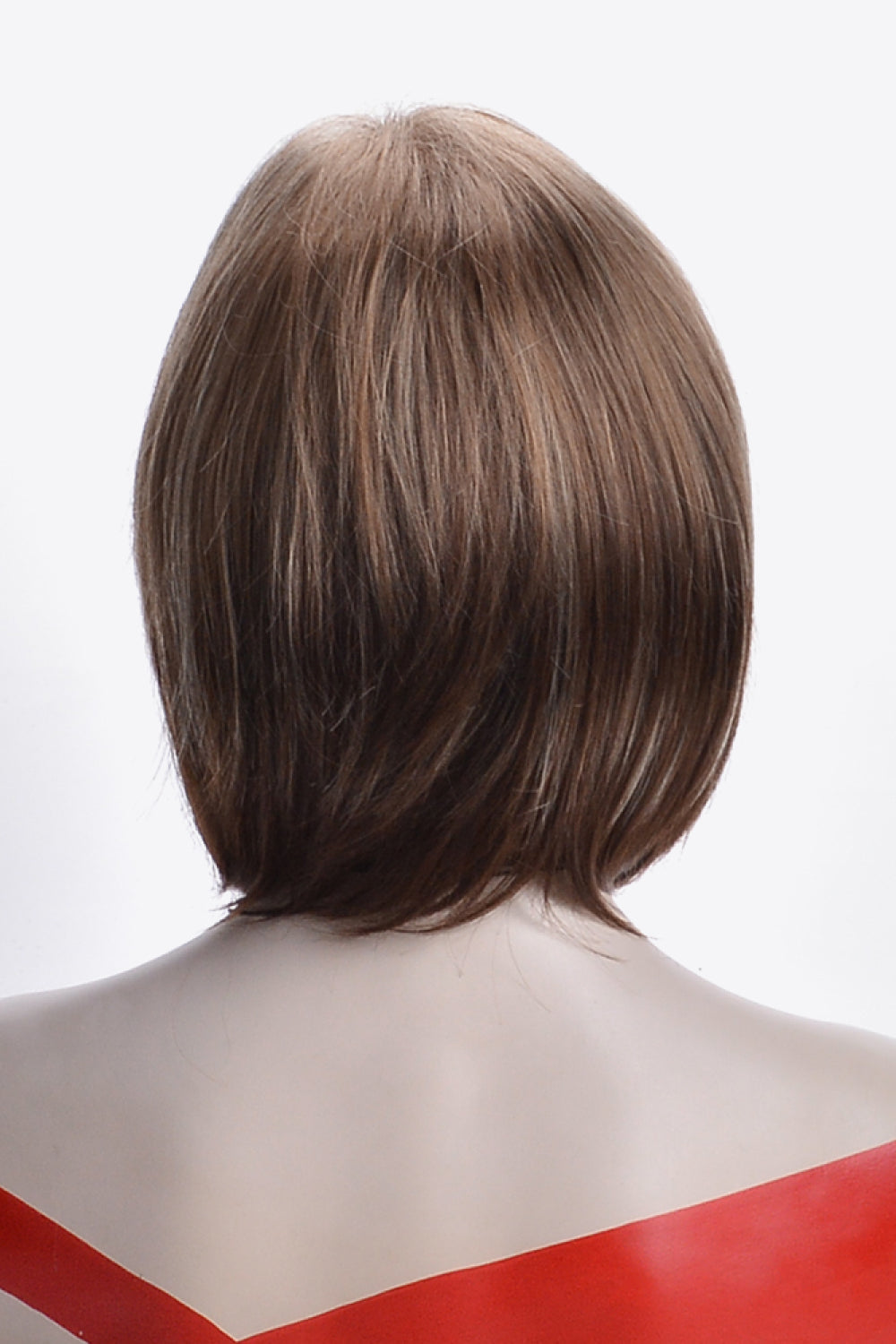 6'' Auburn Brown Synthetic Short Bob Wig