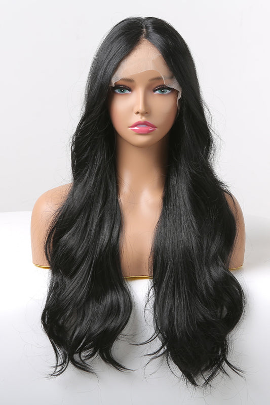 24" Black Loose Body Wave Lace Front Wig