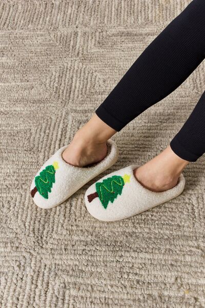 Melody Christmas Tree Cozy Slippers