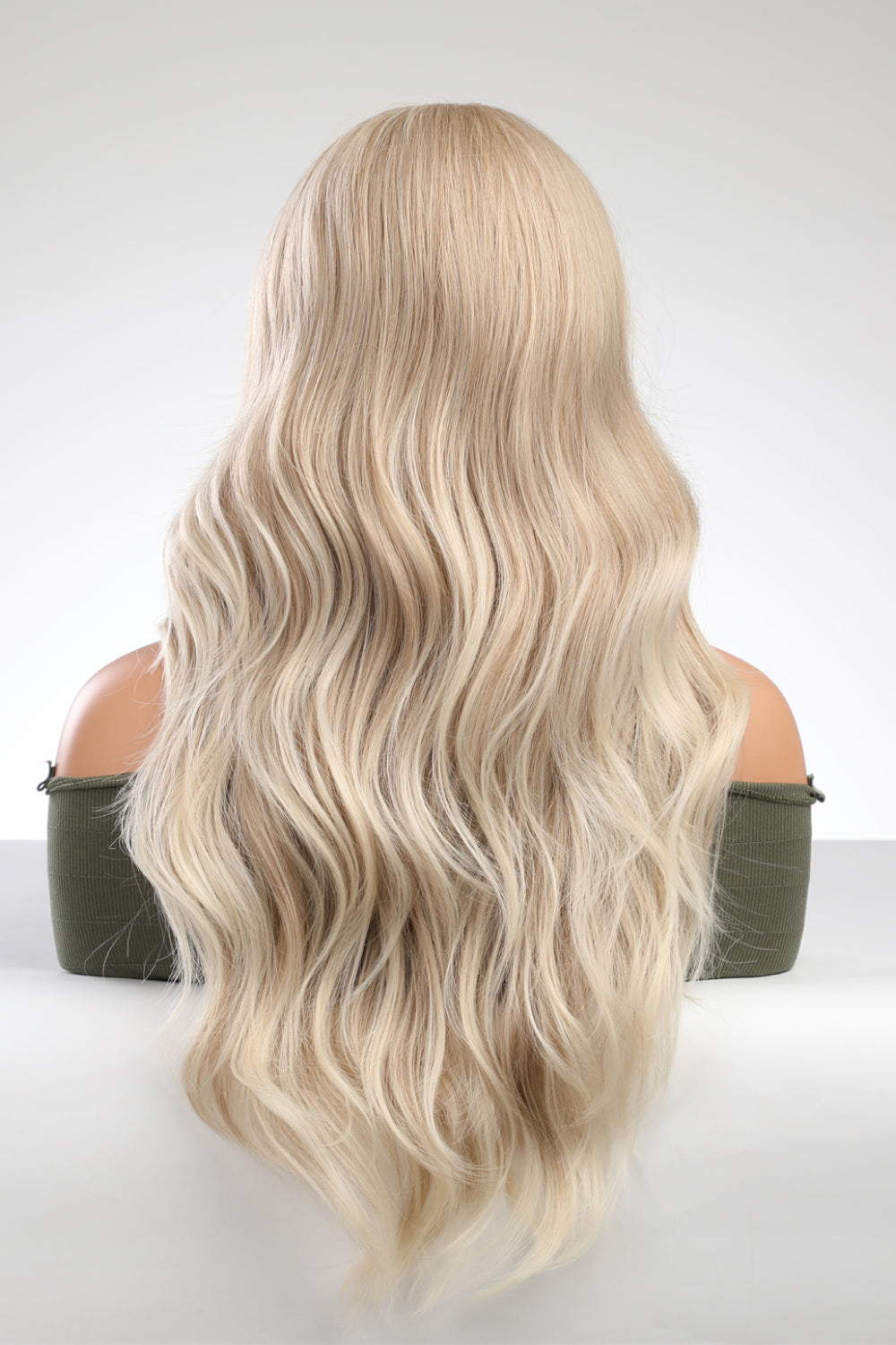 25" Blonde Deep Wave Lace Front Synthetic Wig