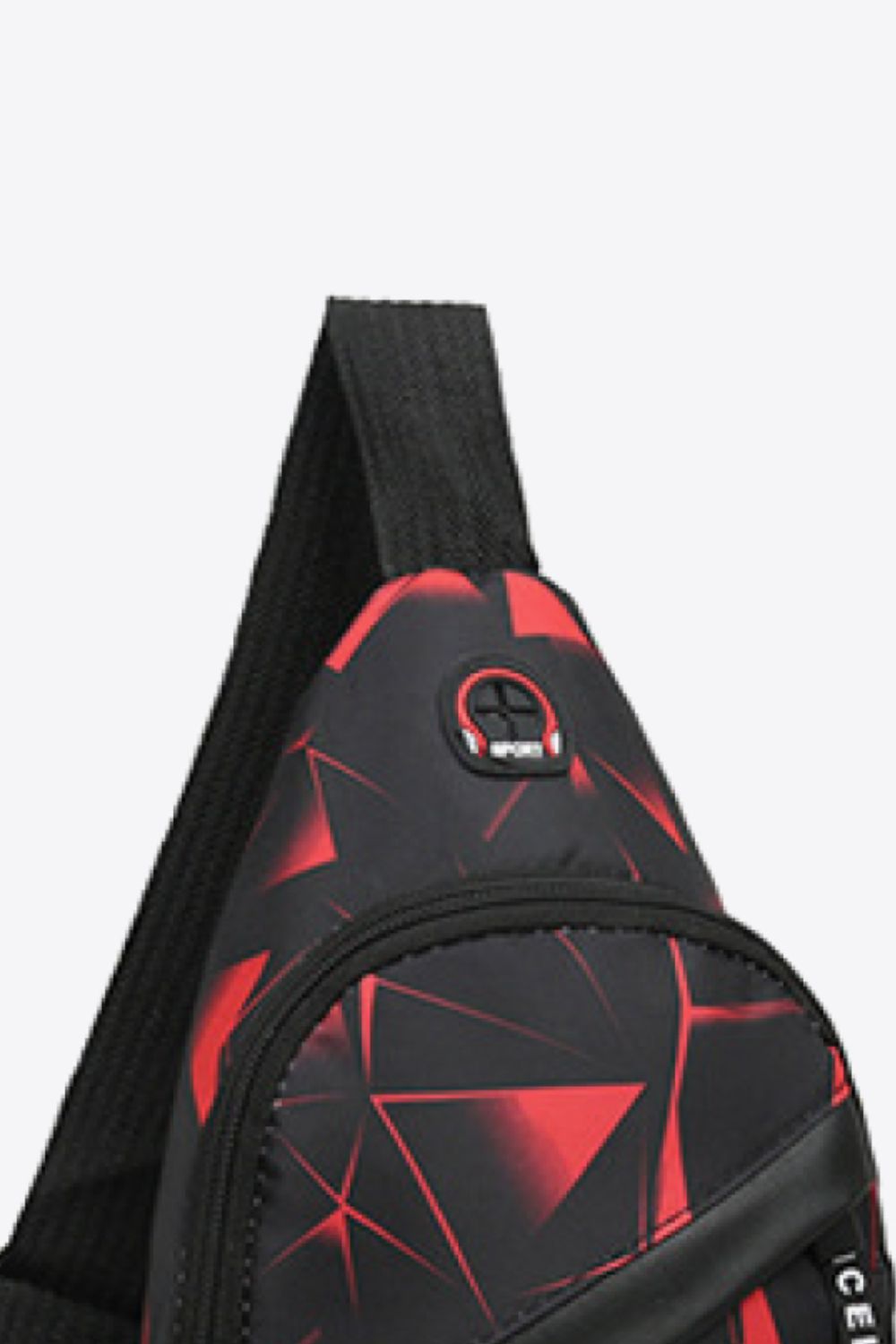 Geometric Waterproof Sling Bag