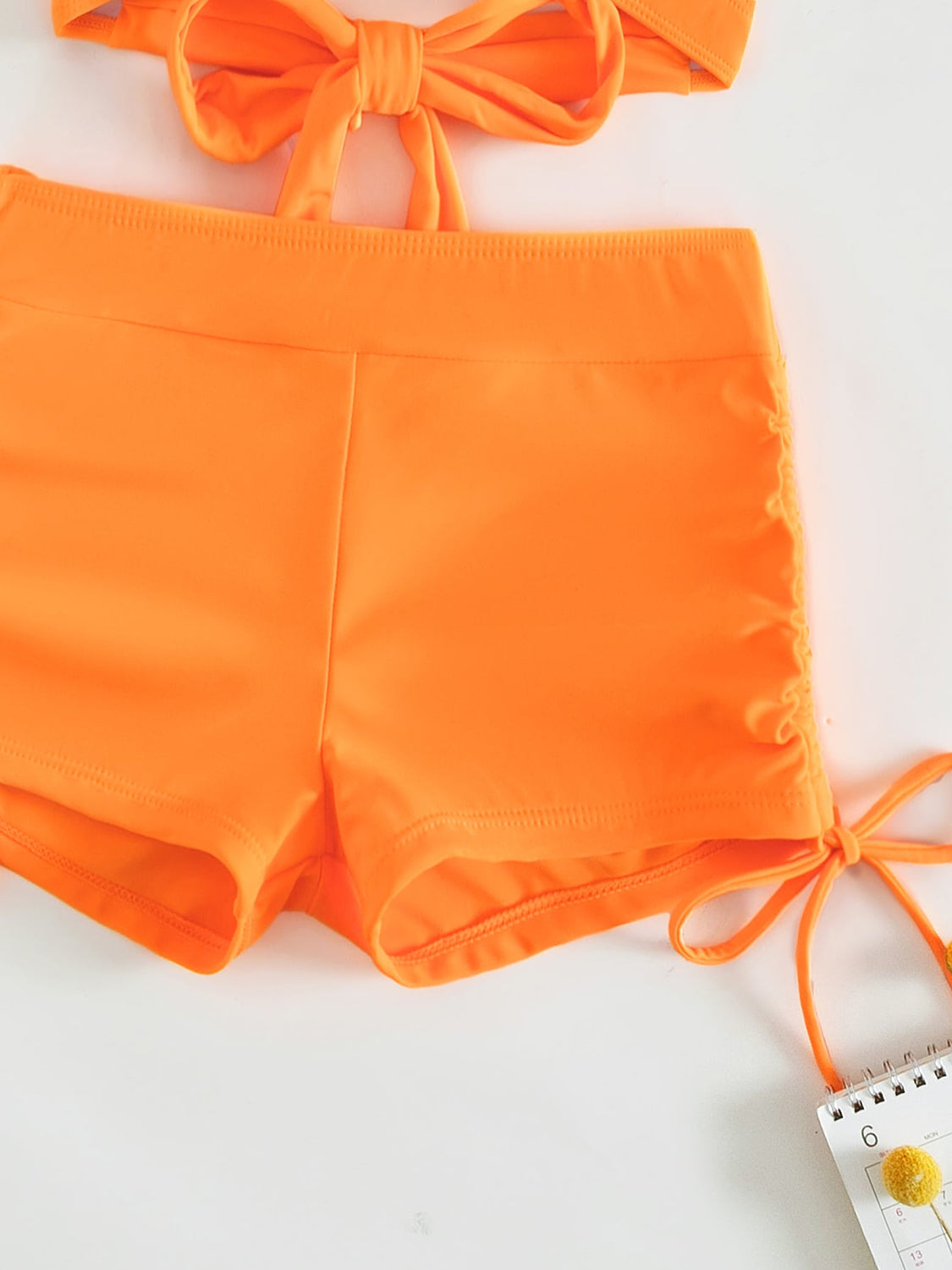 Crisscross Tied Top and Drawstring Shorts Swim Set (4 Variants)