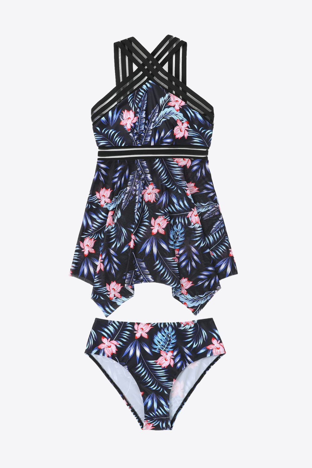 Printed Swim Dress and Bottoms Set (4 Variants)