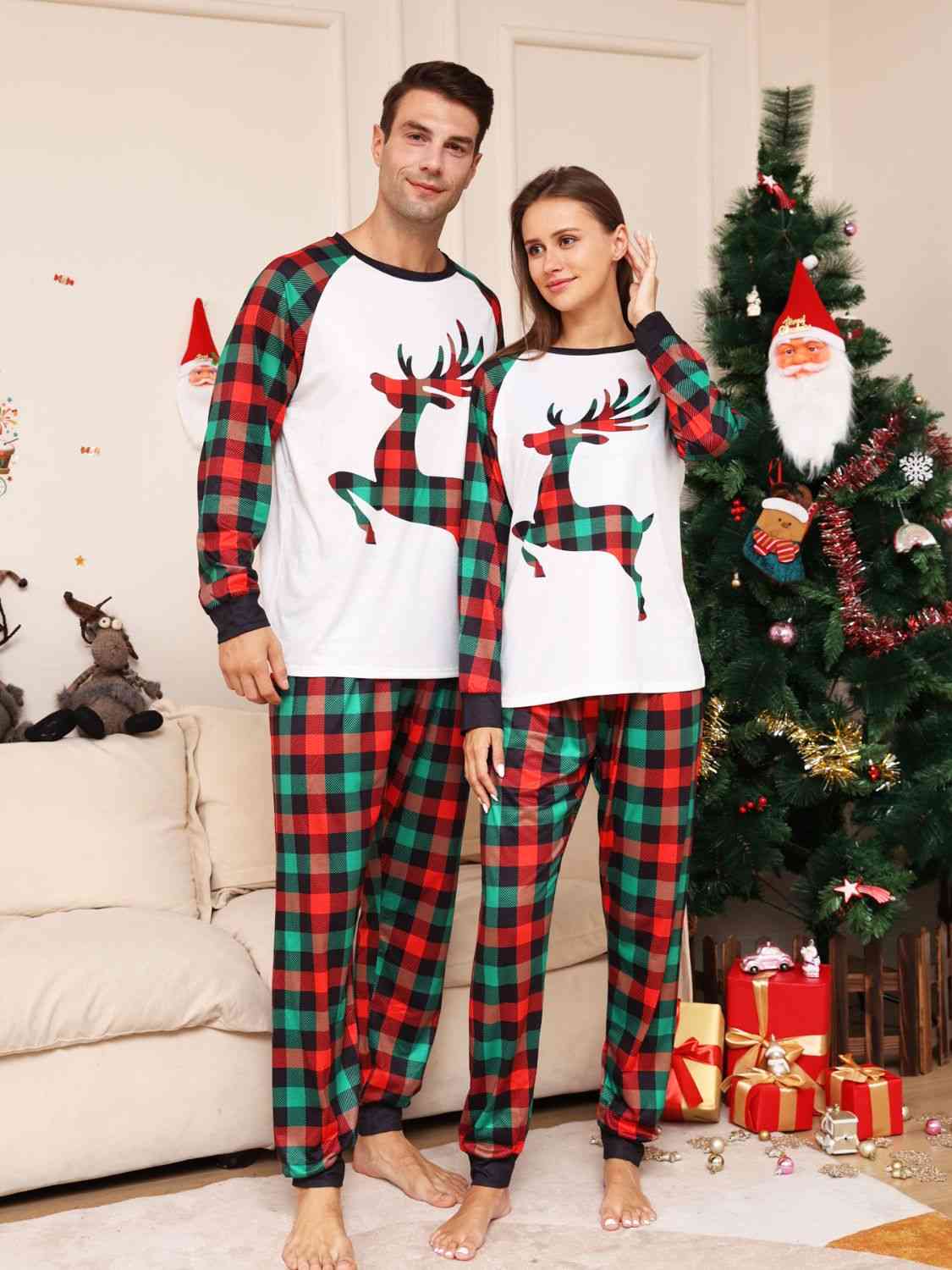 Matching Women's Reindeer Pajama Set