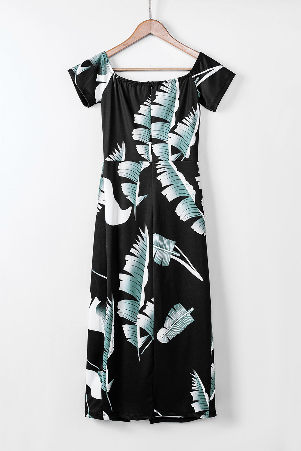 Slit Printed Off-Shoulder Midi Dress (5 Variants)