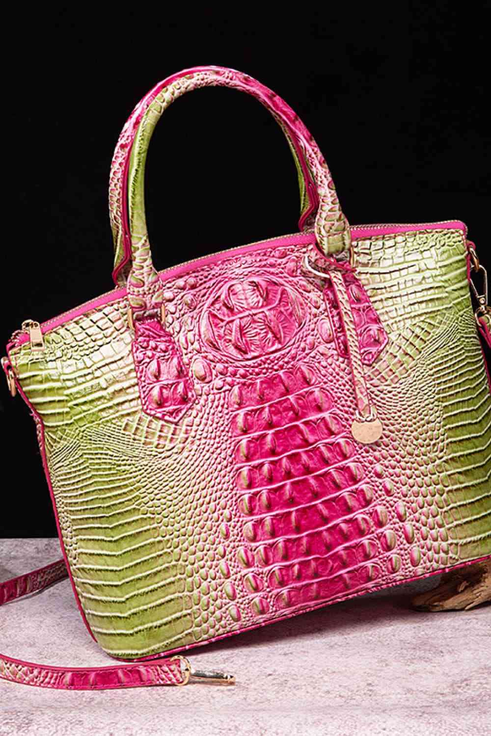 Gradient Croc-Style Handbag (14 Variants)