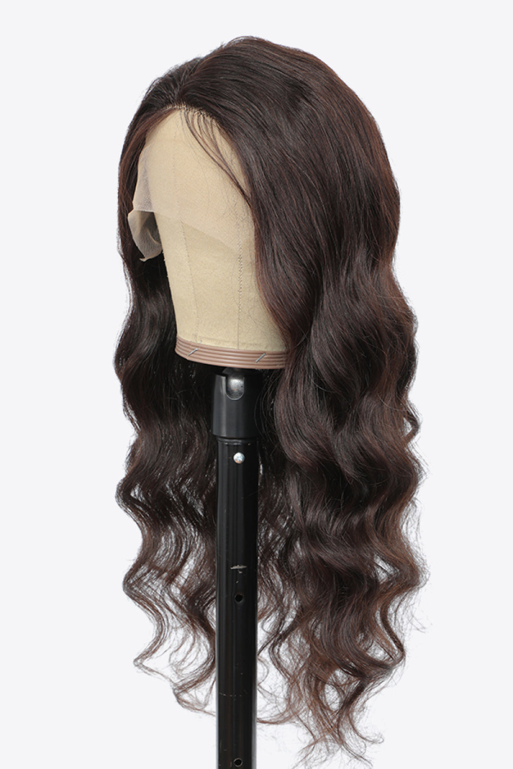 20" Dark Brown Lace Front Body Wave Human Hair Wig