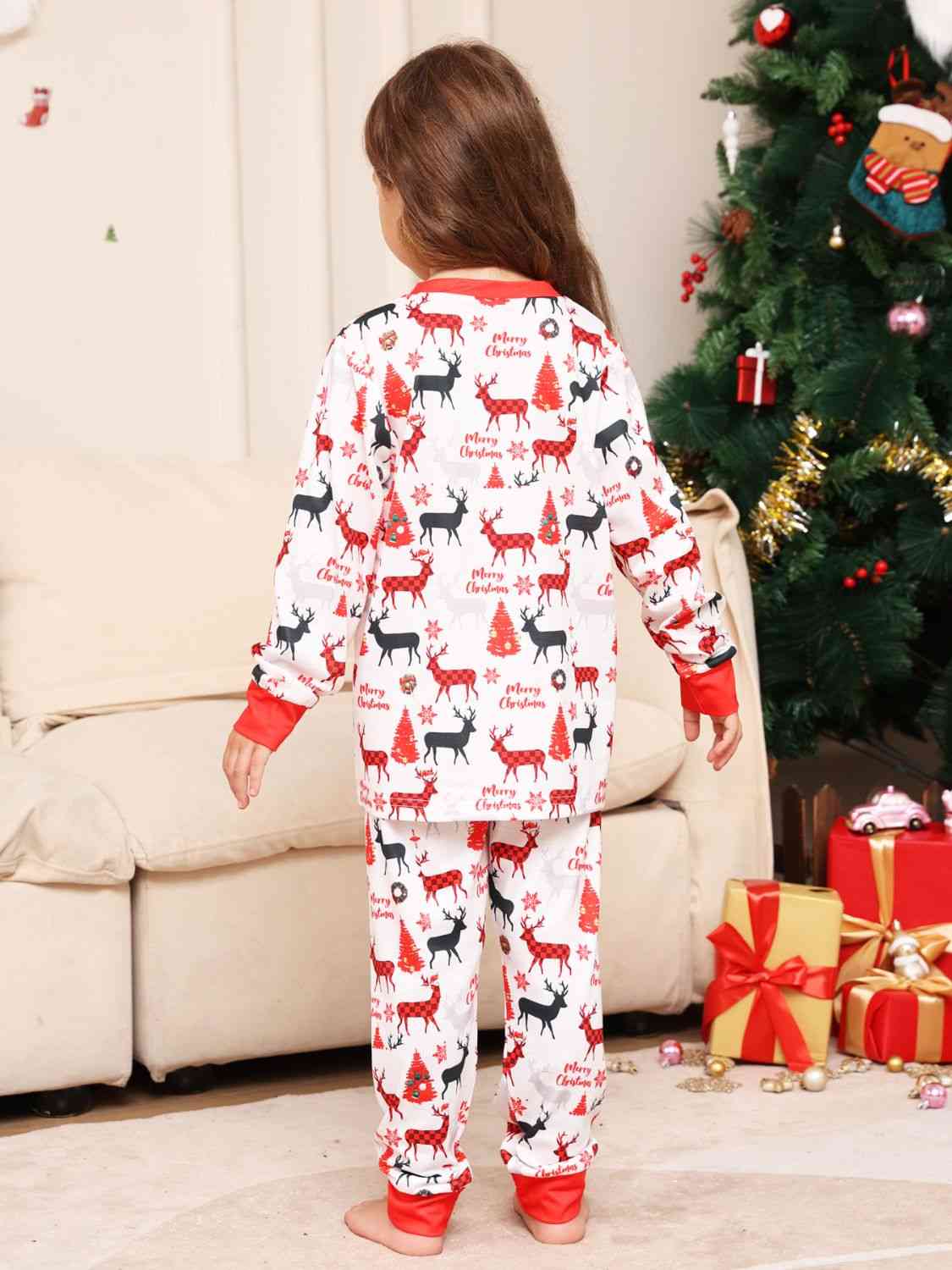 Matching Baby's 3-18 Months Reindeer Print Pajama Set