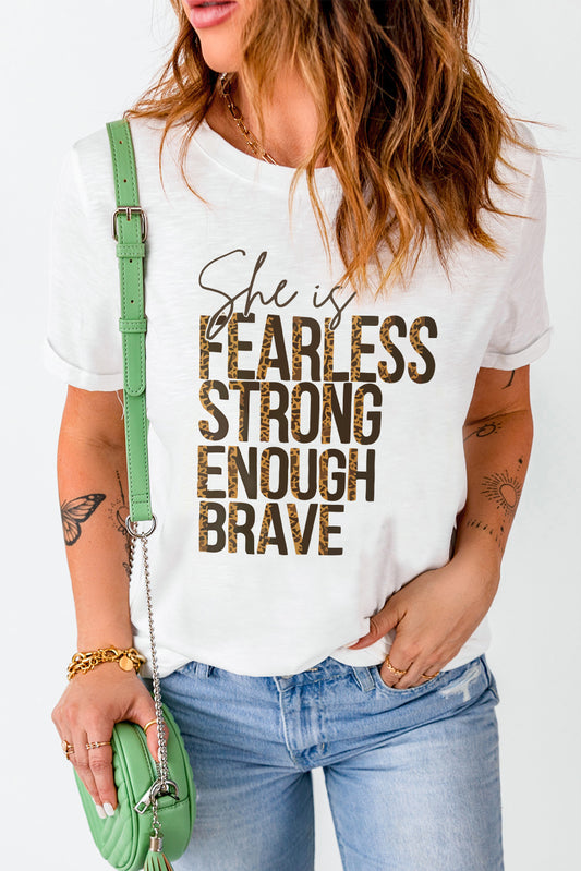 Fearless/Strong Graphic Short Sleeve Tee