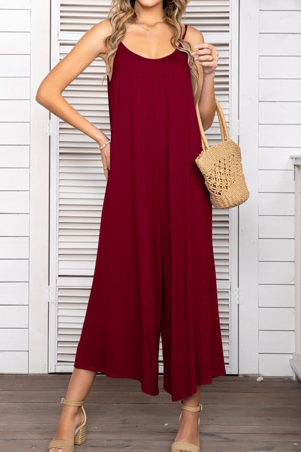 Free Flowing Spaghetti Strap Jumpsuit (6 Variants)