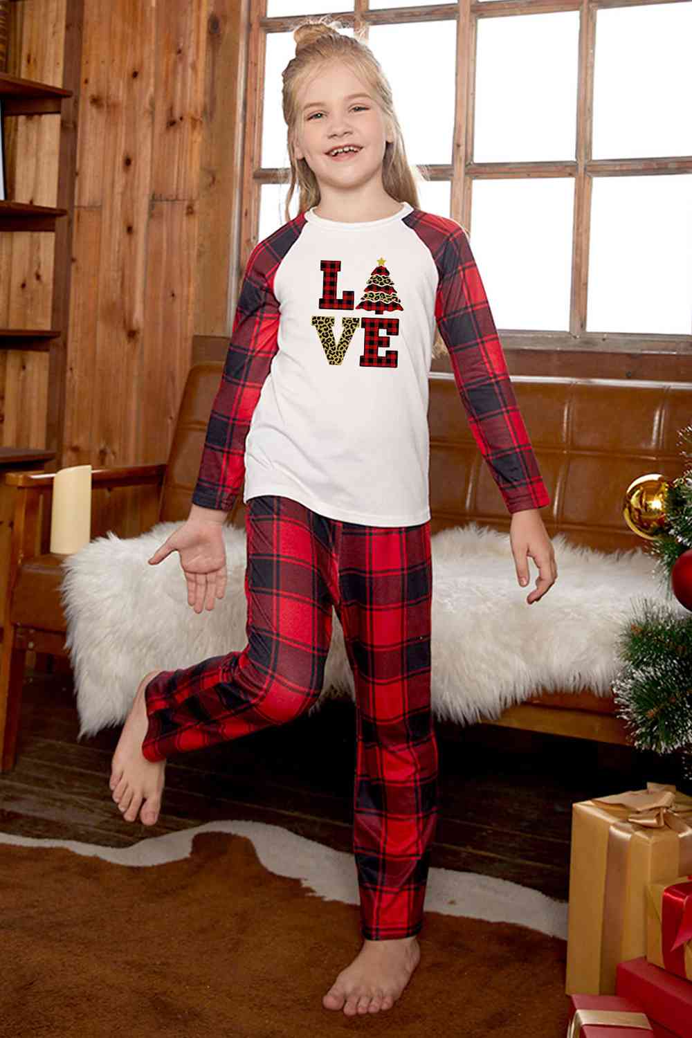 Matching Kids 2T-9 "LOVE" Pajama Set