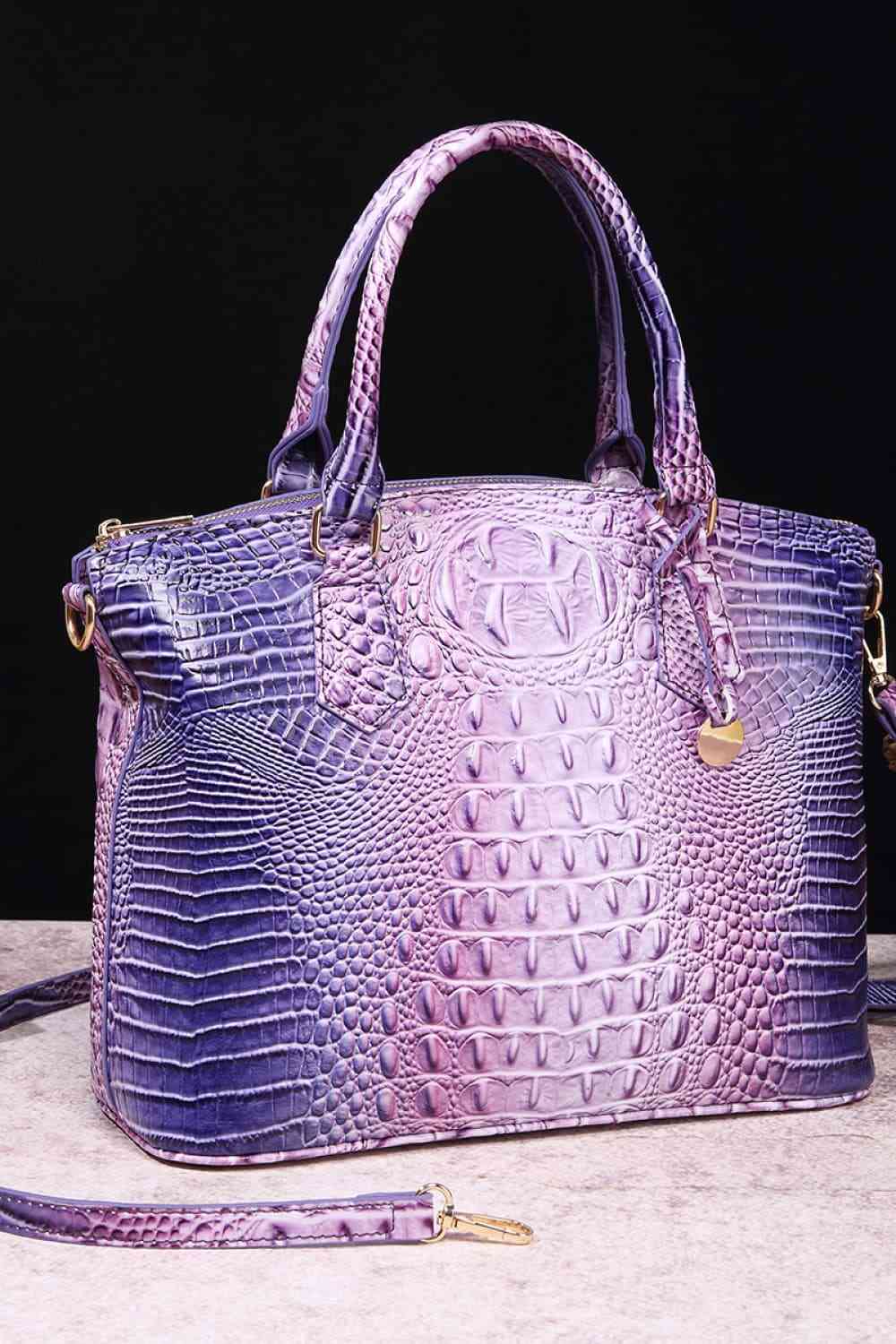 Gradient Croc-Style Handbag (14 Variants)