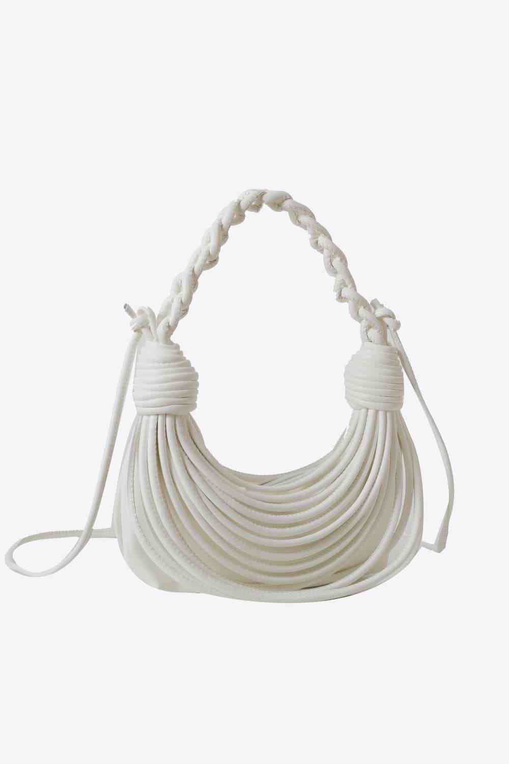 Braided Strap Handbag with Draped Detail (8 Variants)