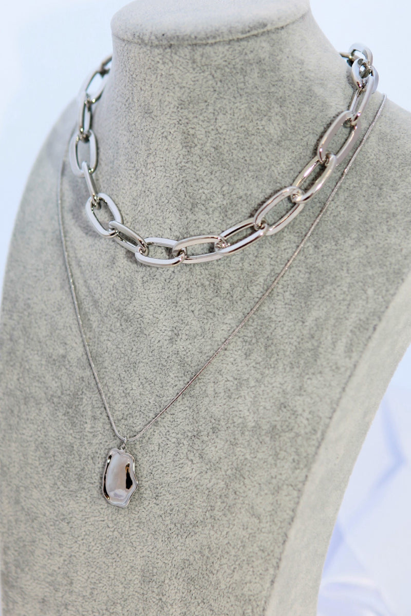 Multi-Chain Pendant Necklace