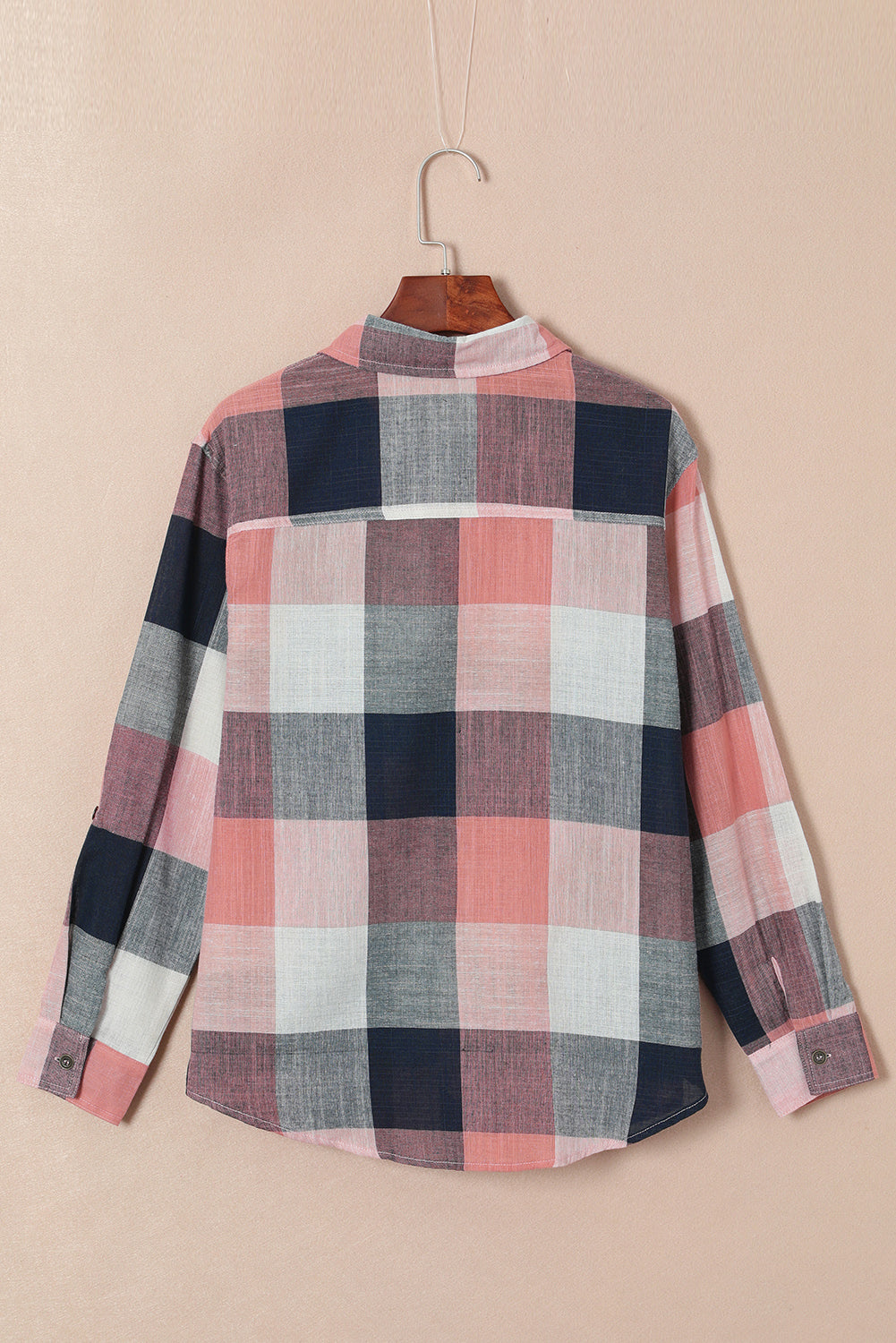 Plaid Button Up Long Sleeve Shirt