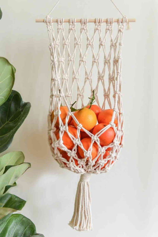 Macrame Basket Wall Hanging