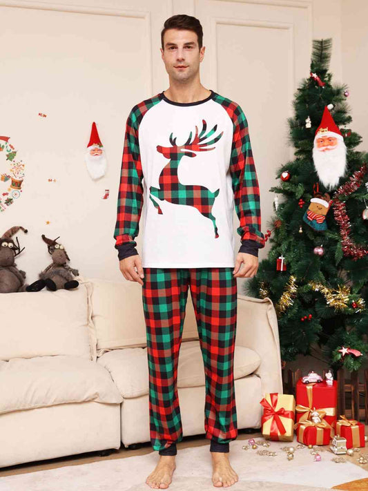 Matching Men's Reindeer Pajamas Set