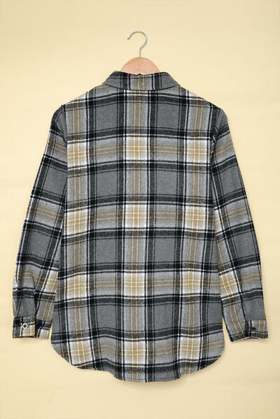 Plaid Button Up Long Sleeve Shirt