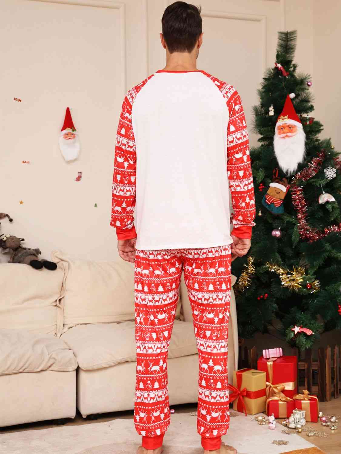 Matching Men's Rudolph Pajama Set