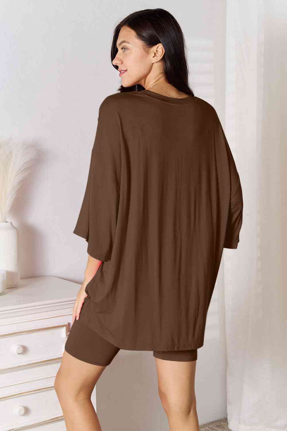 Soft Rayon 3/4 Sleeve Top & Shorts Set (Regular/Full Sizes) (9 Variants)