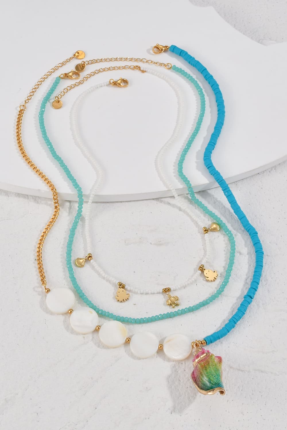 Three-Piece Beaded Necklace Set