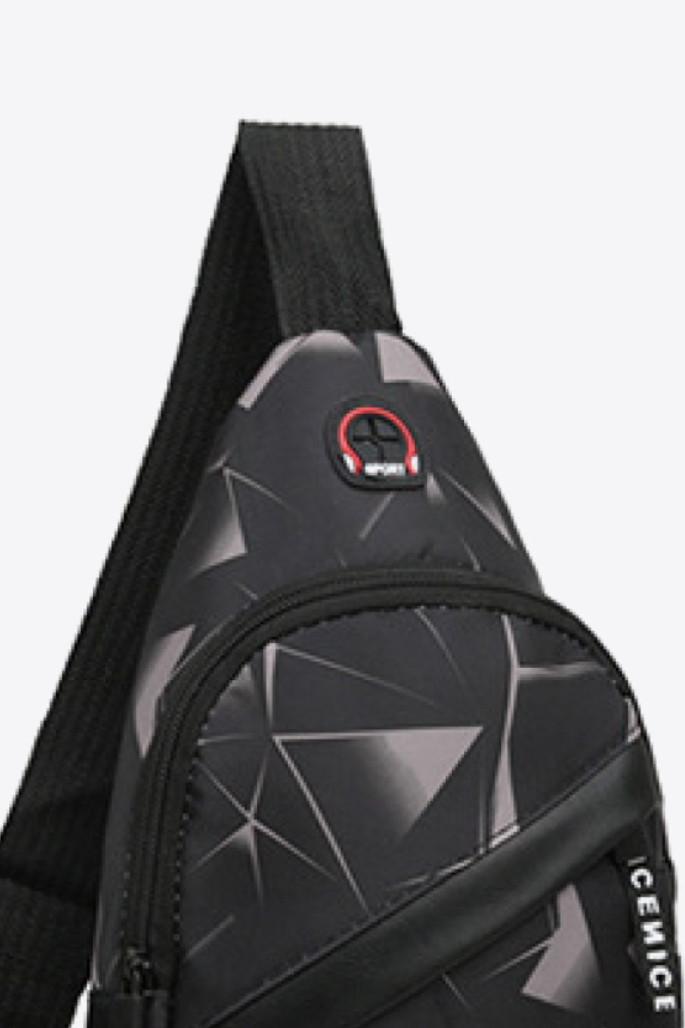 Geometric Waterproof Sling Bag