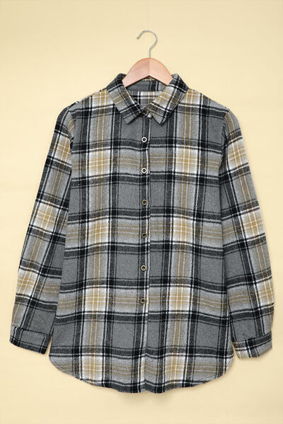 Plaid Button Up Long Sleeve Shirt