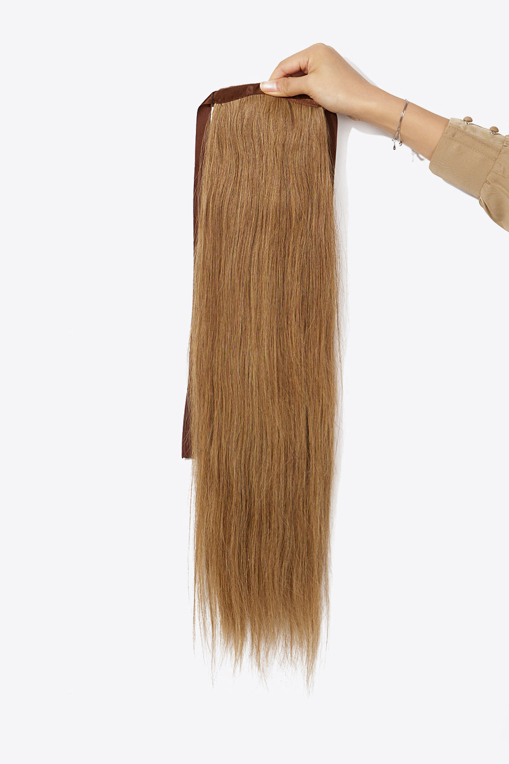 24" Human Hair Ponytail (Various Blonde Shades)