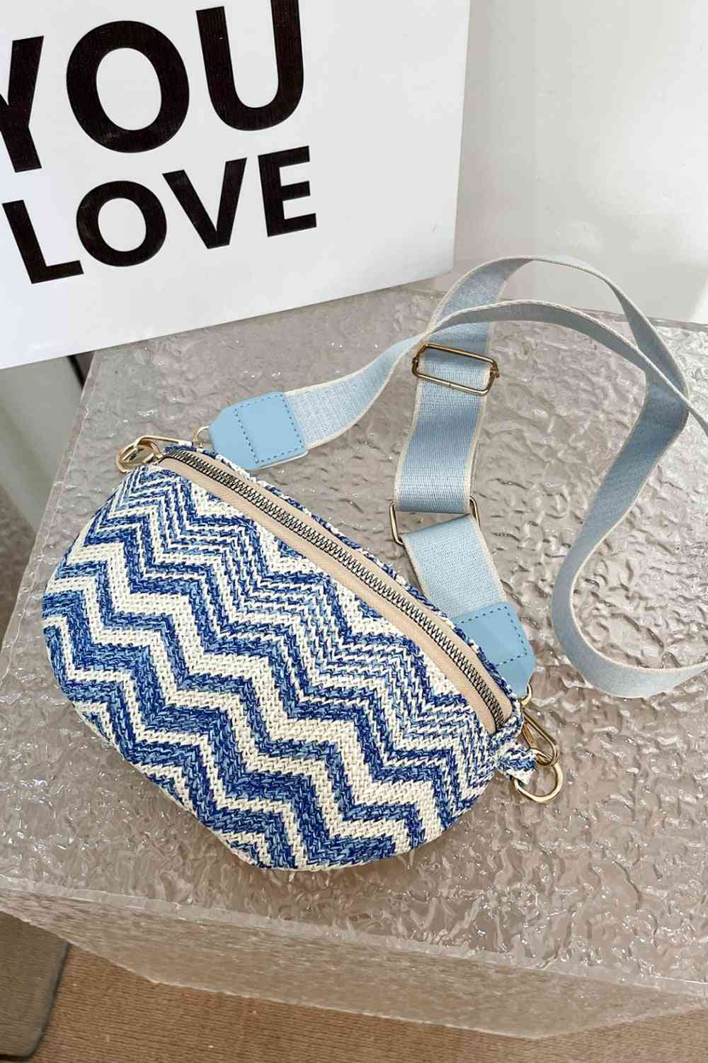 Adored Chevron Straw Sling Bag (3 Variants)