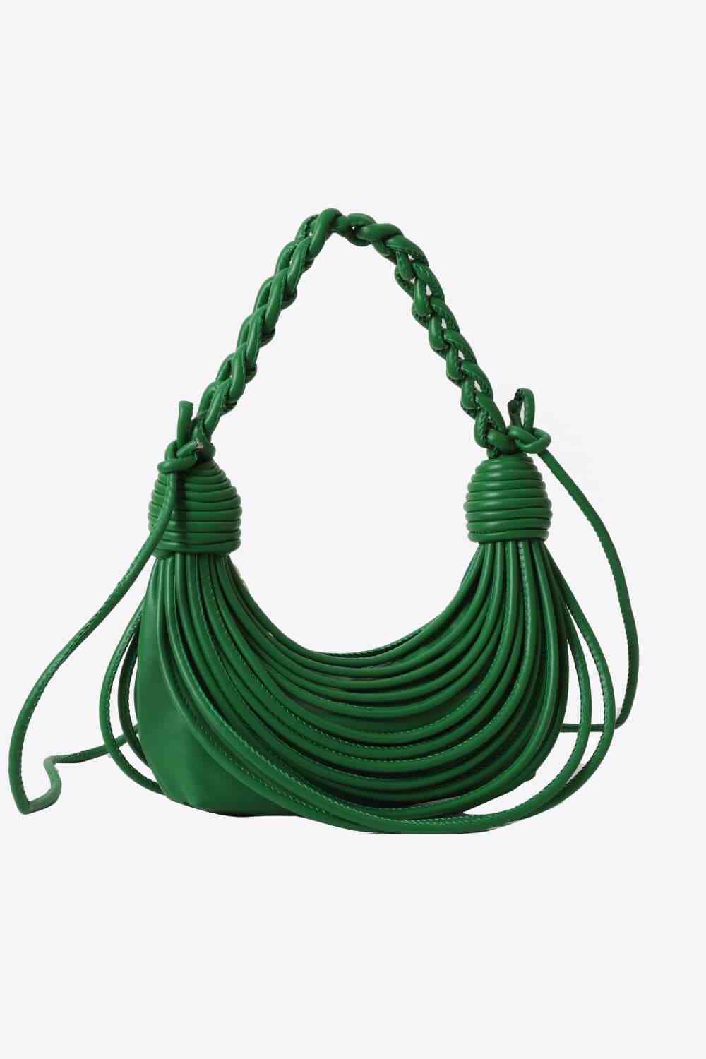 Braided Strap Handbag with Draped Detail (8 Variants)