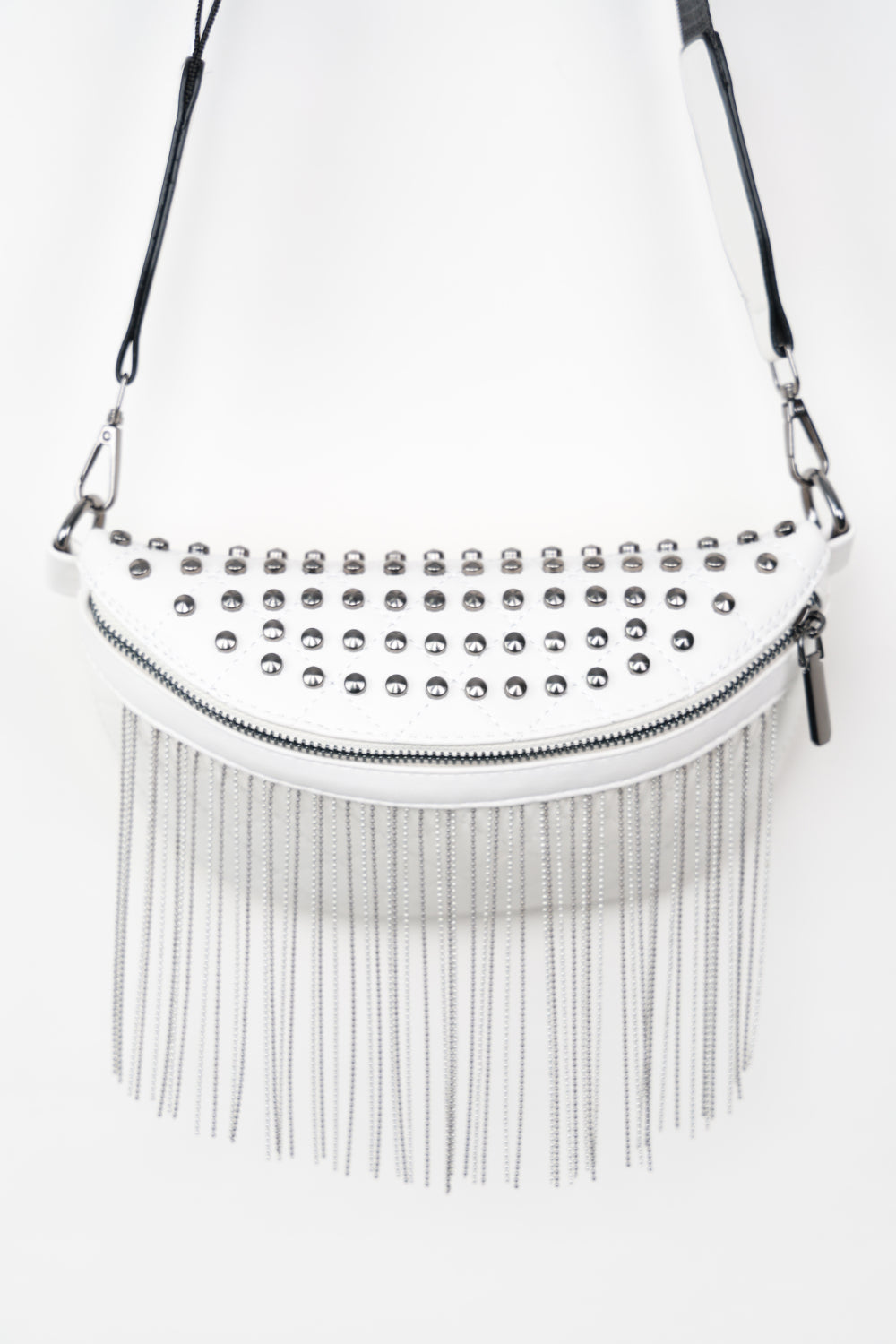 Studded Sling Bag with Fringes (3 Variants)