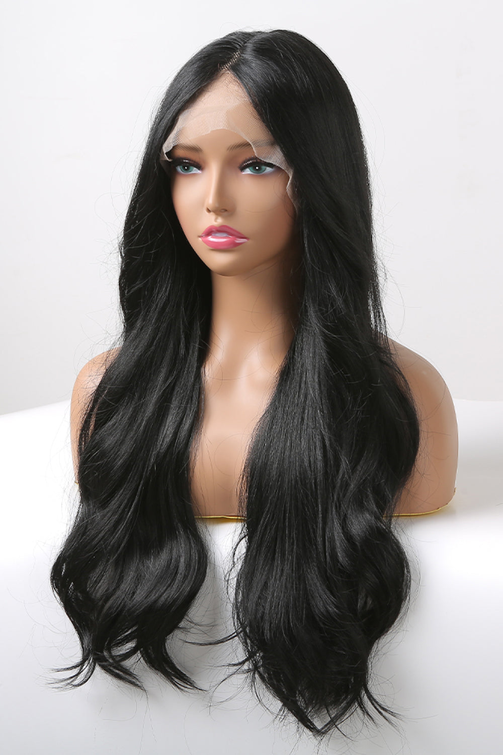 24" Black Loose Body Wave Lace Front Wig