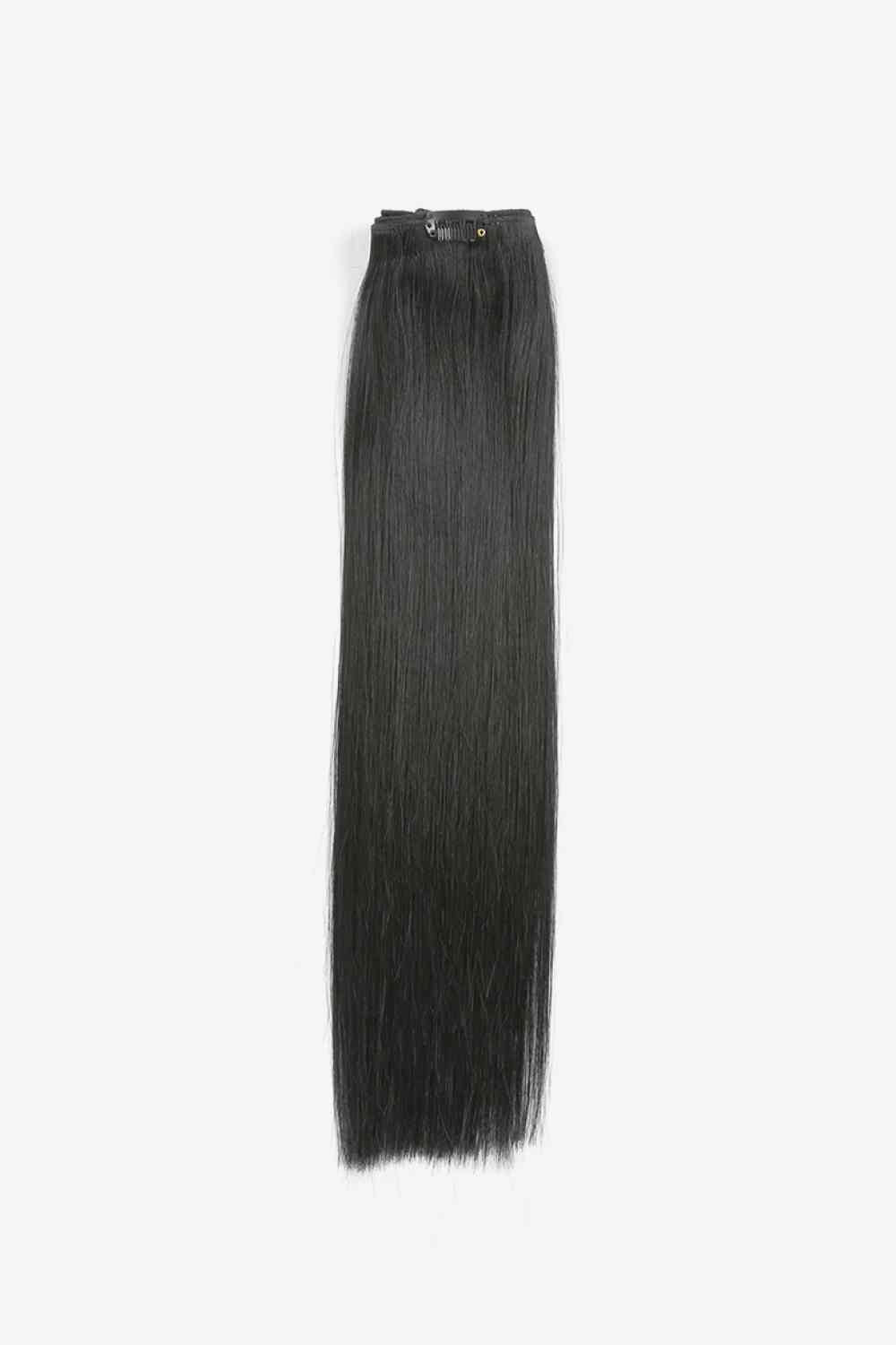 16" Clip-in Straight Indian Human Hair Extensions