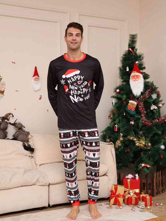 Matching Men's "Happy New Year" Pajama Set