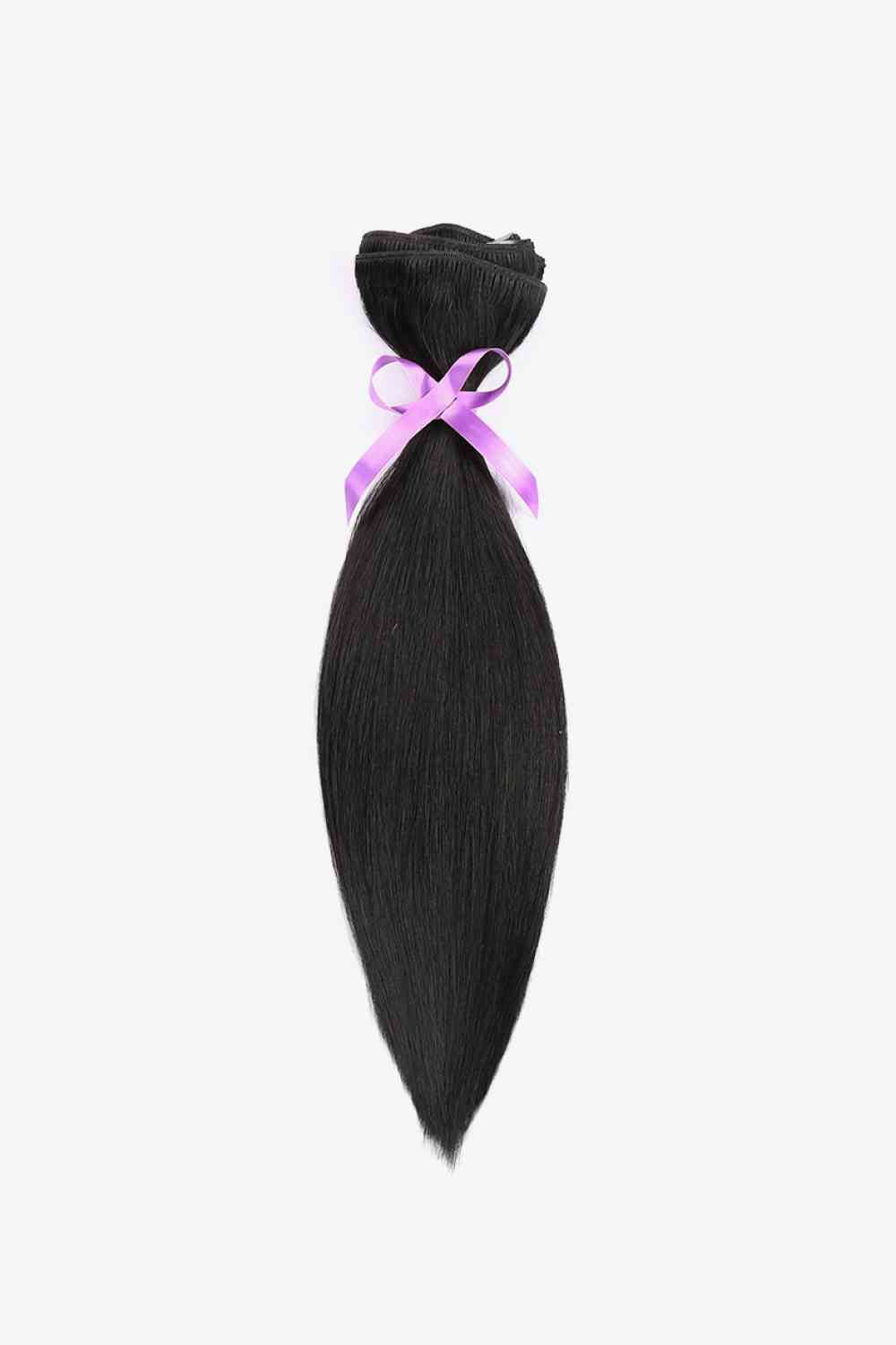 16" Clip-in Straight Indian Human Hair Extensions